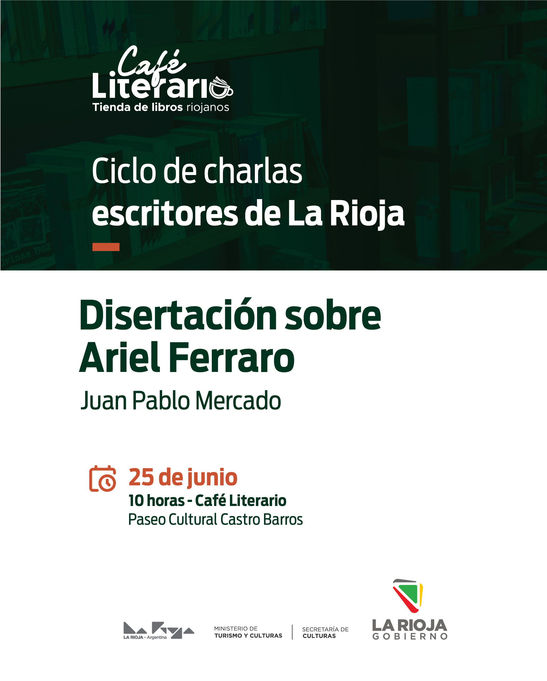 Charla escritores - 25 de junio