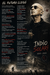 Adiós al Indio Solari. Vuela Alto Angel perenne
